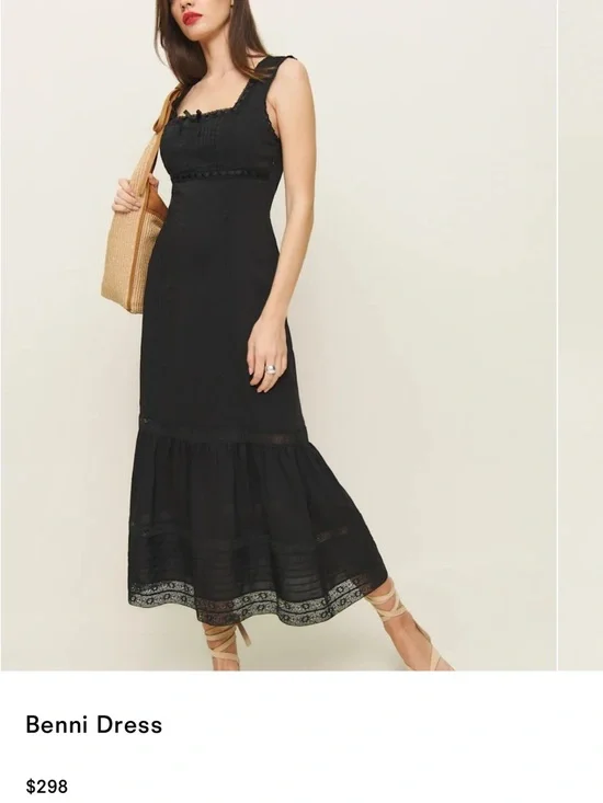 Reformation Black Benni Maxi Dress - Picture 1 of 4